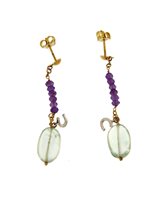 Orecchini Comete Donna in Oro giallo Ametista ORB432 - ORB432